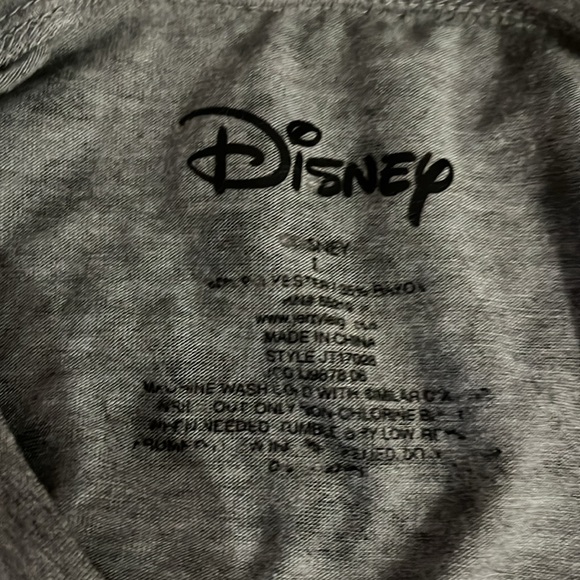Disney Tops - red Waffle LS & grey graphic SS tee - Sz  S - Picture 14 of 16